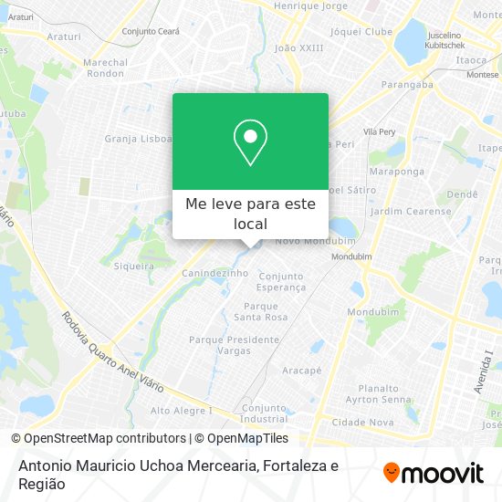 Antonio Mauricio Uchoa Mercearia mapa