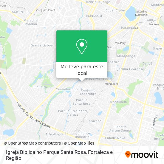 Igreja Biblica no Parque Santa Rosa mapa