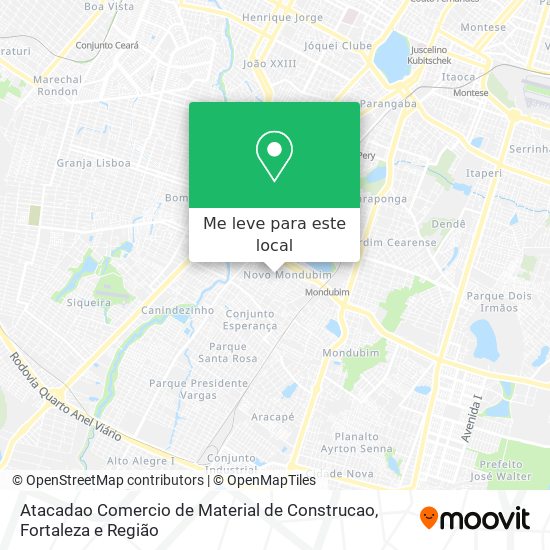 Atacadao Comercio de Material de Construcao mapa