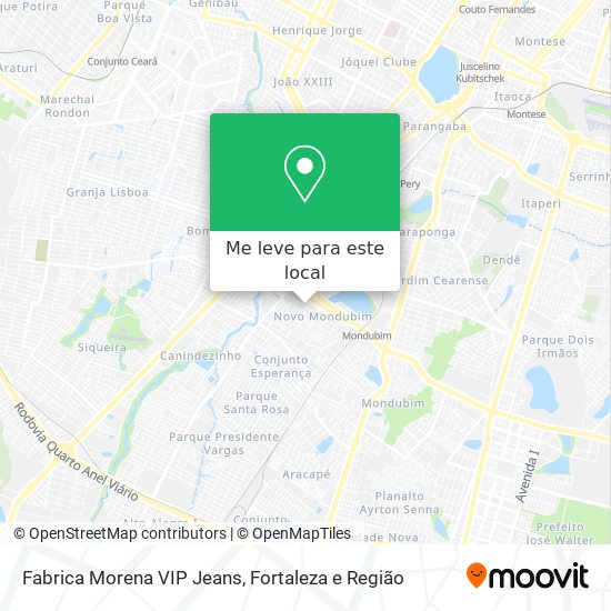 Fabrica Morena VIP Jeans mapa