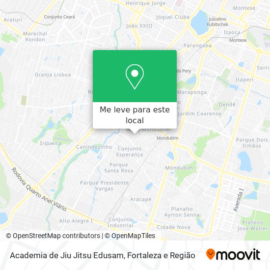 Academia de Jiu Jitsu Edusam mapa