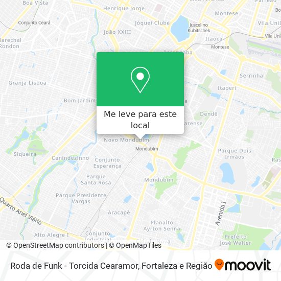 Roda de Funk - Torcida Cearamor mapa