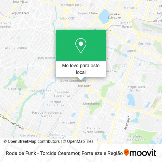 Roda de Funk - Torcida Cearamor mapa