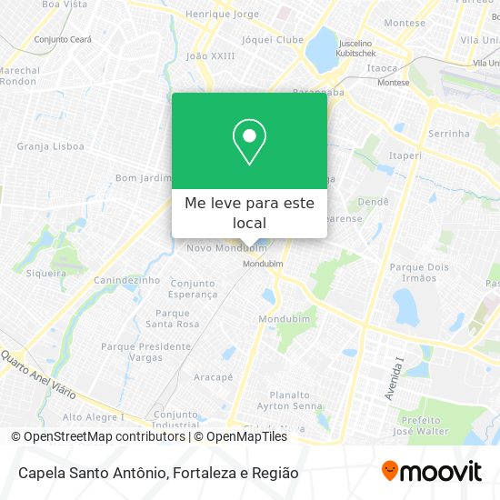 Capela Santo Antônio mapa