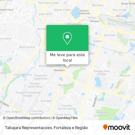 Tabajara Representacoes mapa