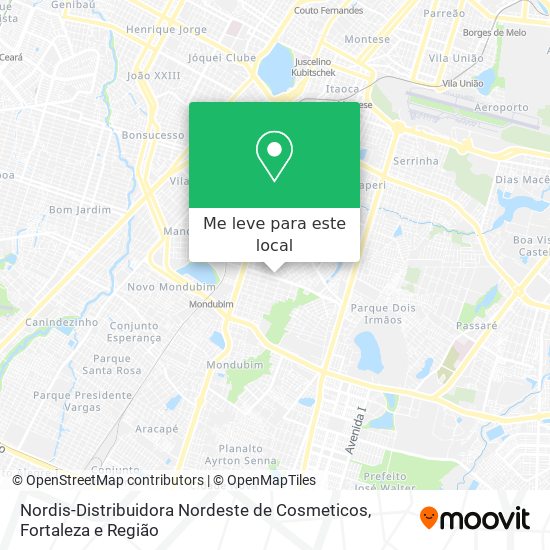 Nordis-Distribuidora Nordeste de Cosmeticos mapa