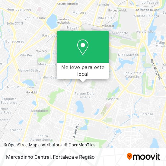 Mercadinho Central mapa
