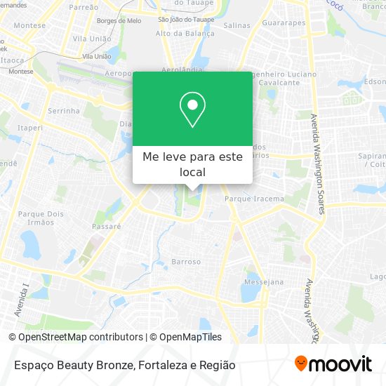 Espaço Beauty Bronze mapa