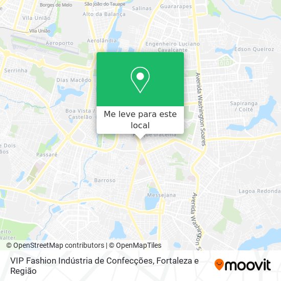 VIP Fashion Indústria de Confecções mapa