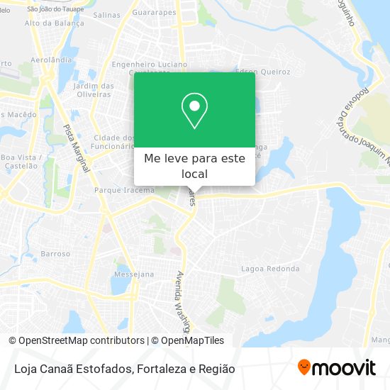 Loja Canaã Estofados mapa
