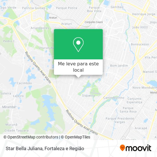 Star Bella Juliana mapa