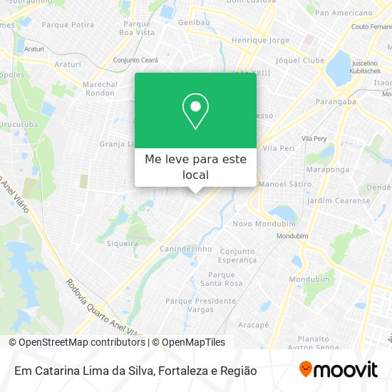 Em Catarina Lima da Silva mapa