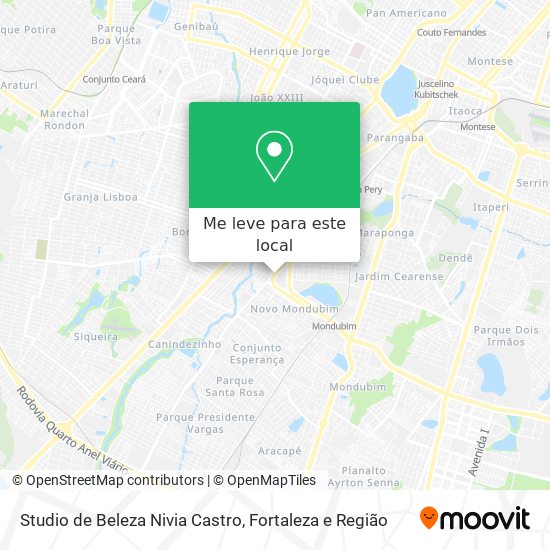 Studio de Beleza Nivia Castro mapa
