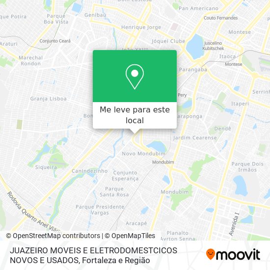 JUAZEIRO MOVEIS E ELETRODOMESTCICOS NOVOS E USADOS mapa