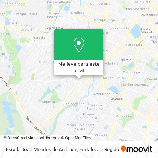 Escola João Mendes de Andrade mapa