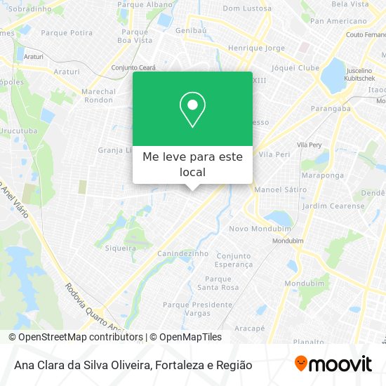 Ana Clara da Silva Oliveira mapa