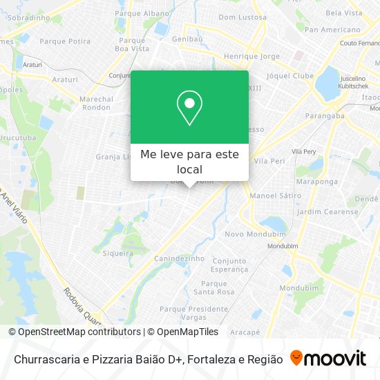 Churrascaria e Pizzaria Baião D+ mapa