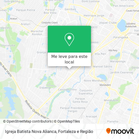 Igreja Batista Nova Alianca mapa