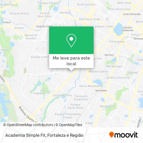 Academia Simple Fit mapa