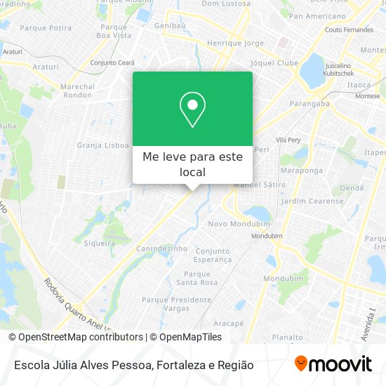 Escola Júlia Alves Pessoa mapa