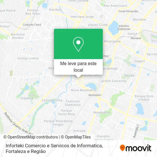 Inforteki Comercio e Servicos de Informatica mapa
