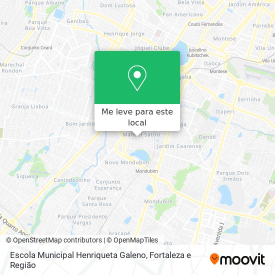 Escola Municipal Henriqueta Galeno mapa