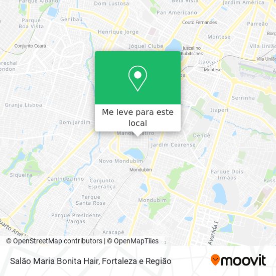 Salão Maria Bonita Hair mapa