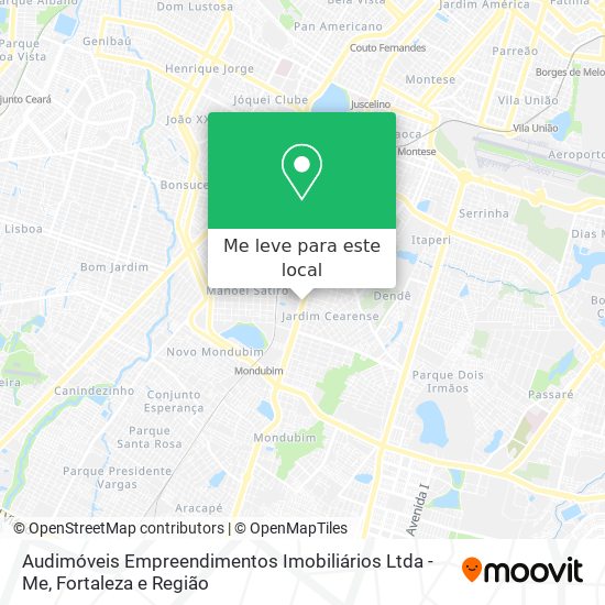 Audimóveis Empreendimentos Imobiliários Ltda - Me mapa
