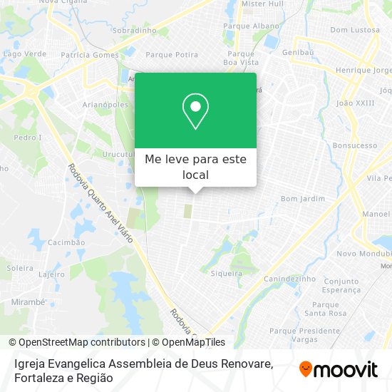Igreja Evangelica Assembleia de Deus Renovare mapa