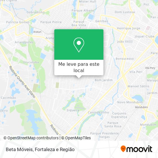 Beta Móveis mapa