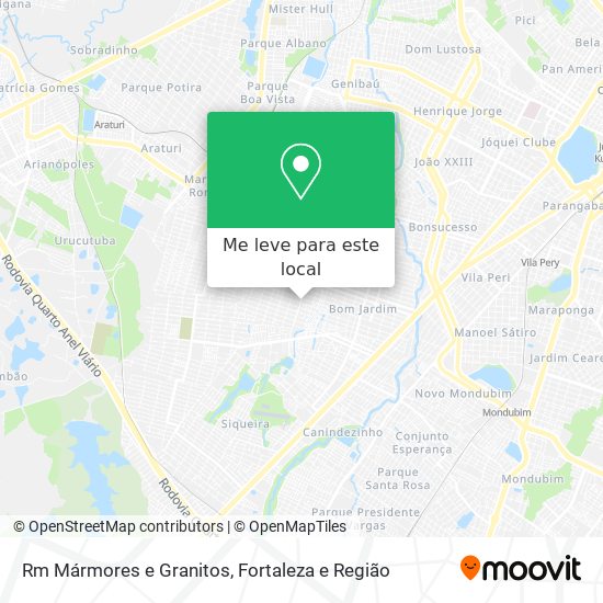 Rm Mármores e Granitos mapa