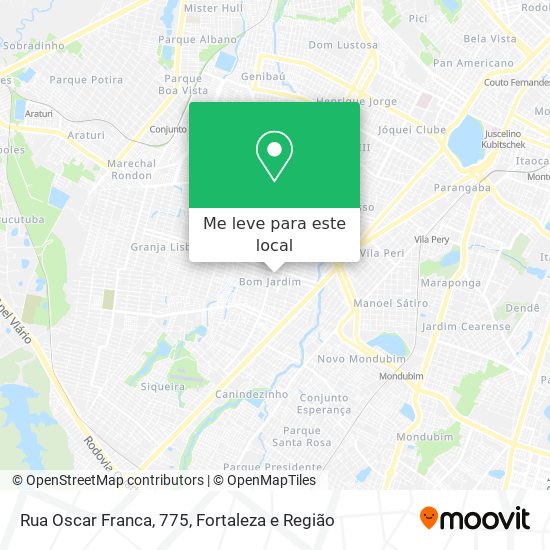 Rua Oscar Franca, 775 mapa