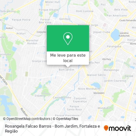 Rosangela Falcao Barros - Bom Jardim mapa
