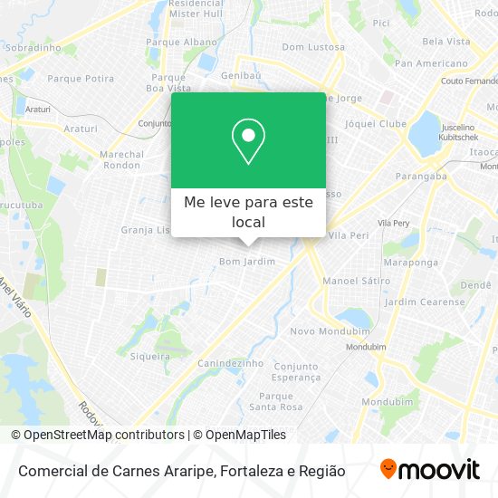 Comercial de Carnes Araripe mapa