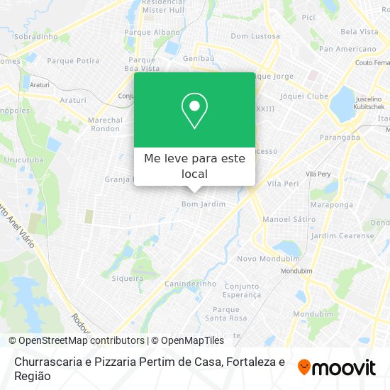 Churrascaria e Pizzaria Pertim de Casa mapa