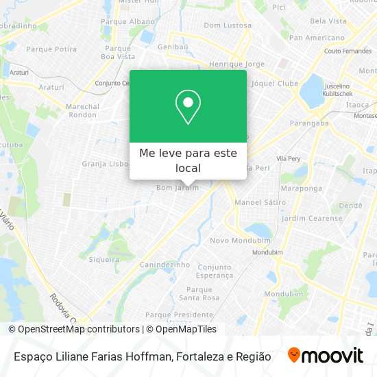 Espaço Liliane Farias Hoffman mapa