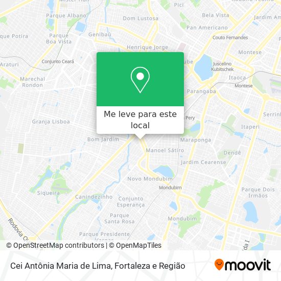 Cei Antônia Maria de Lima mapa