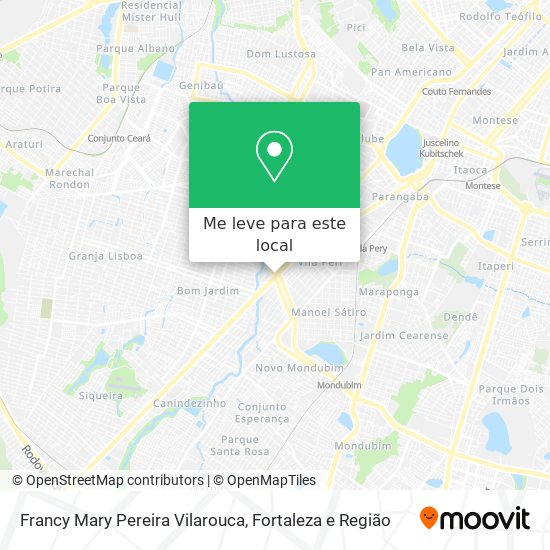 Francy Mary Pereira Vilarouca mapa