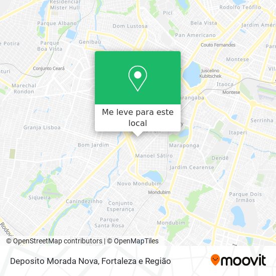 Deposito Morada Nova mapa