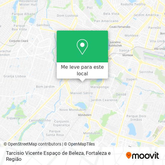Tarcisio Vicente Espaço de Beleza mapa