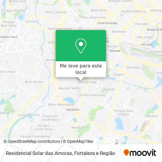 Residencial Solar das Amoras mapa