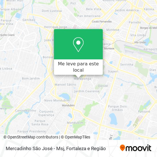 Mercadinho São José - Msj mapa