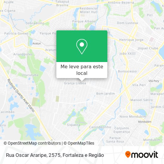Rua Oscar Araripe, 2575 mapa