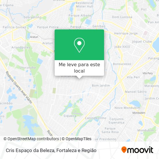 Cris Espaço da Beleza mapa