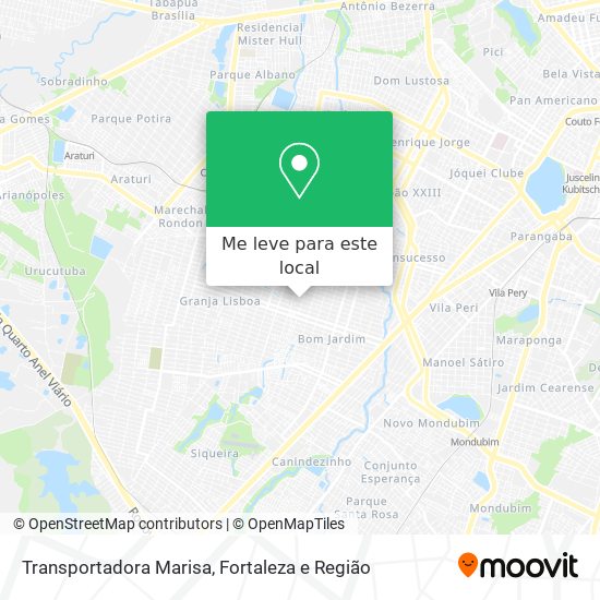 Transportadora Marisa mapa