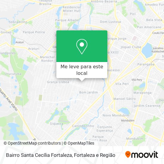 Bairro Santa Cecília Fortaleza mapa