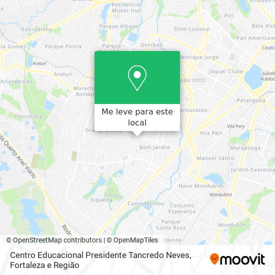 Centro Educacional Presidente Tancredo Neves mapa