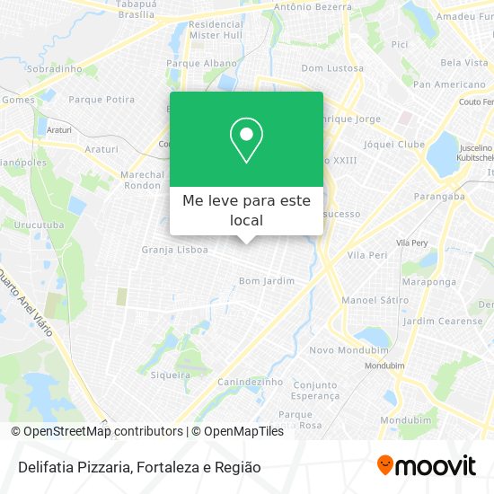 Delifatia Pizzaria mapa