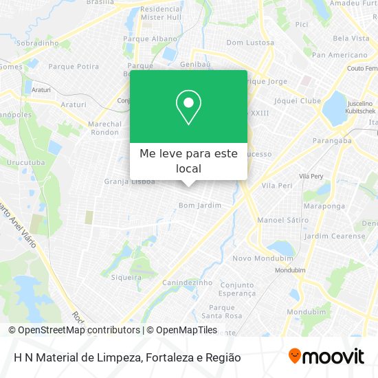 H N Material de Limpeza mapa
