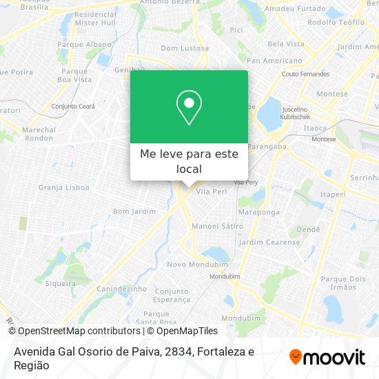 Avenida Gal Osorio de Paiva, 2834 mapa